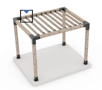 TOJAGRID KNECT 2x6 Top Rafter Bracket for Pergola (new) - Image 7