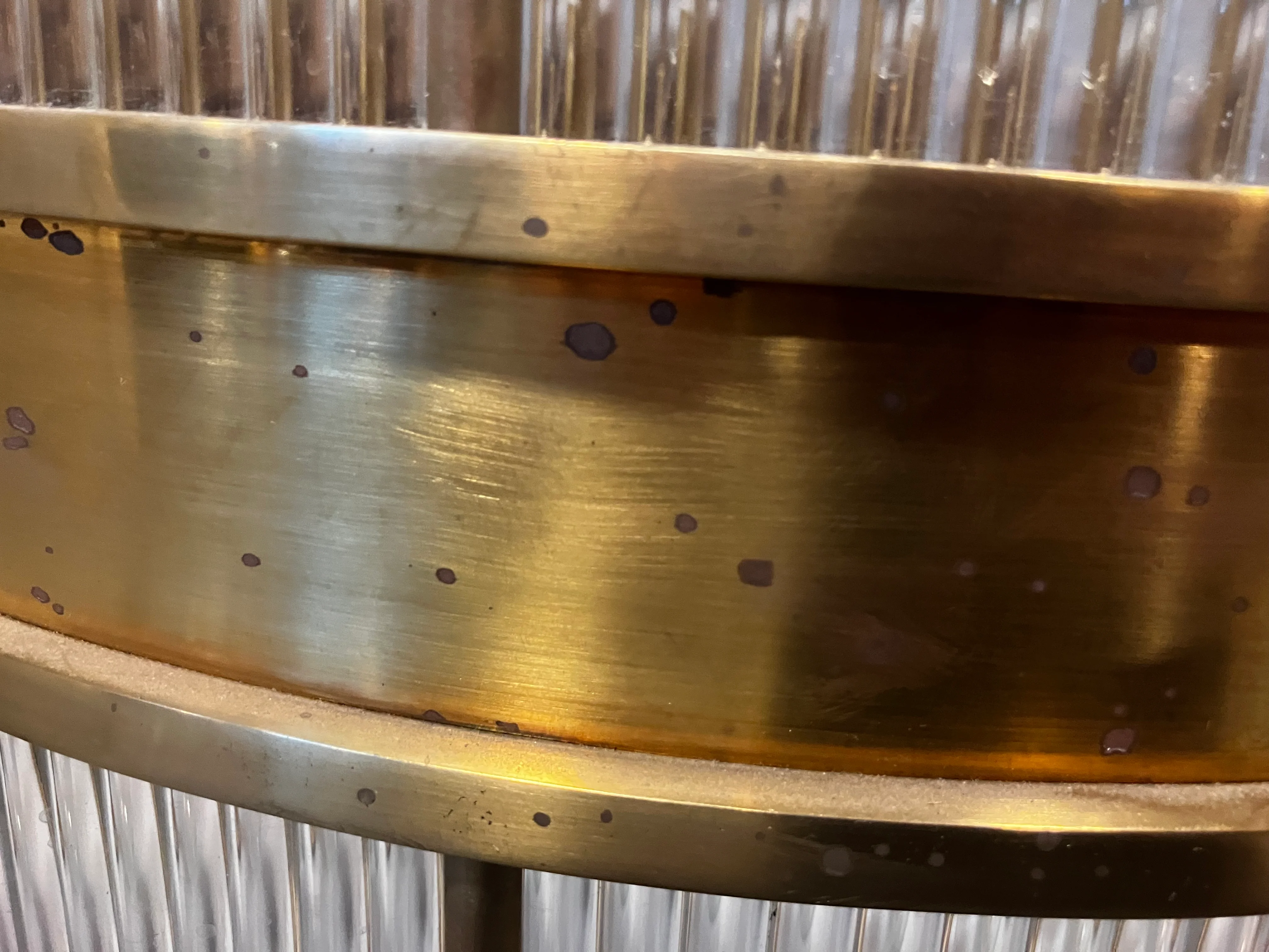 Allen Large Natural Brass Chandelier (Used) - Image 5