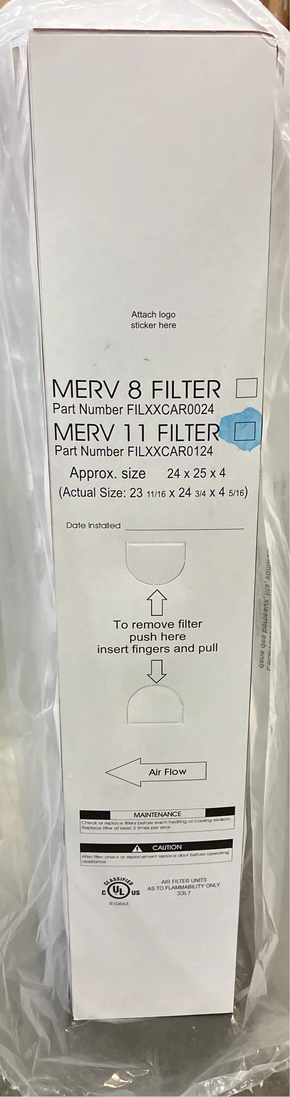 Carrier Furnace Filter Merv 11 (New) - Image 3