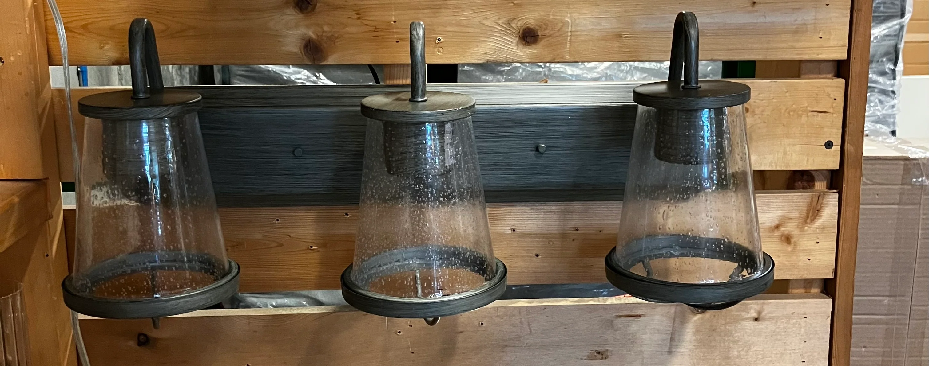 Designers Fountain 3-Light Weathered-iron Incandescent Bath Light (New) - Image 3