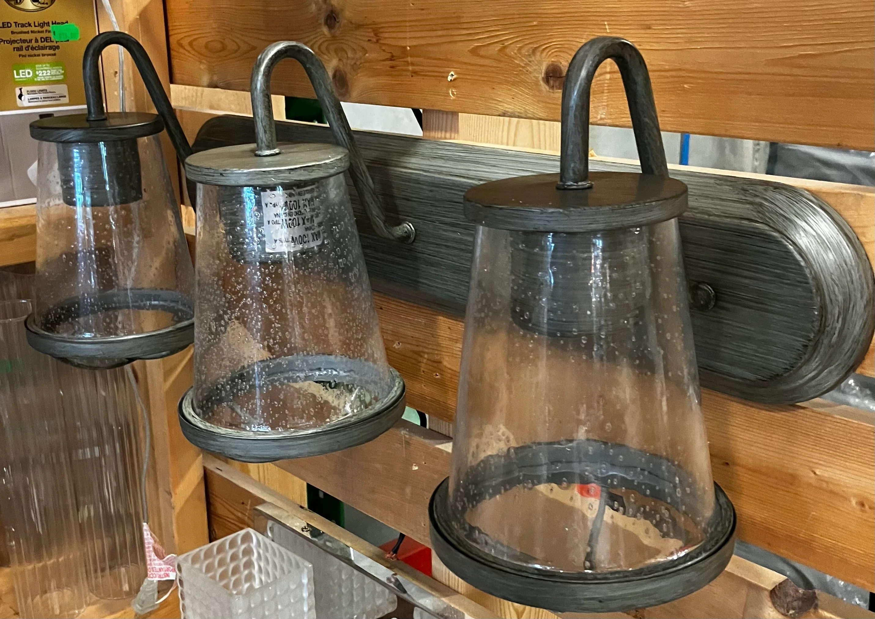 Designers Fountain 3-Light Weathered-iron Incandescent Bath Light (New) - Image 4