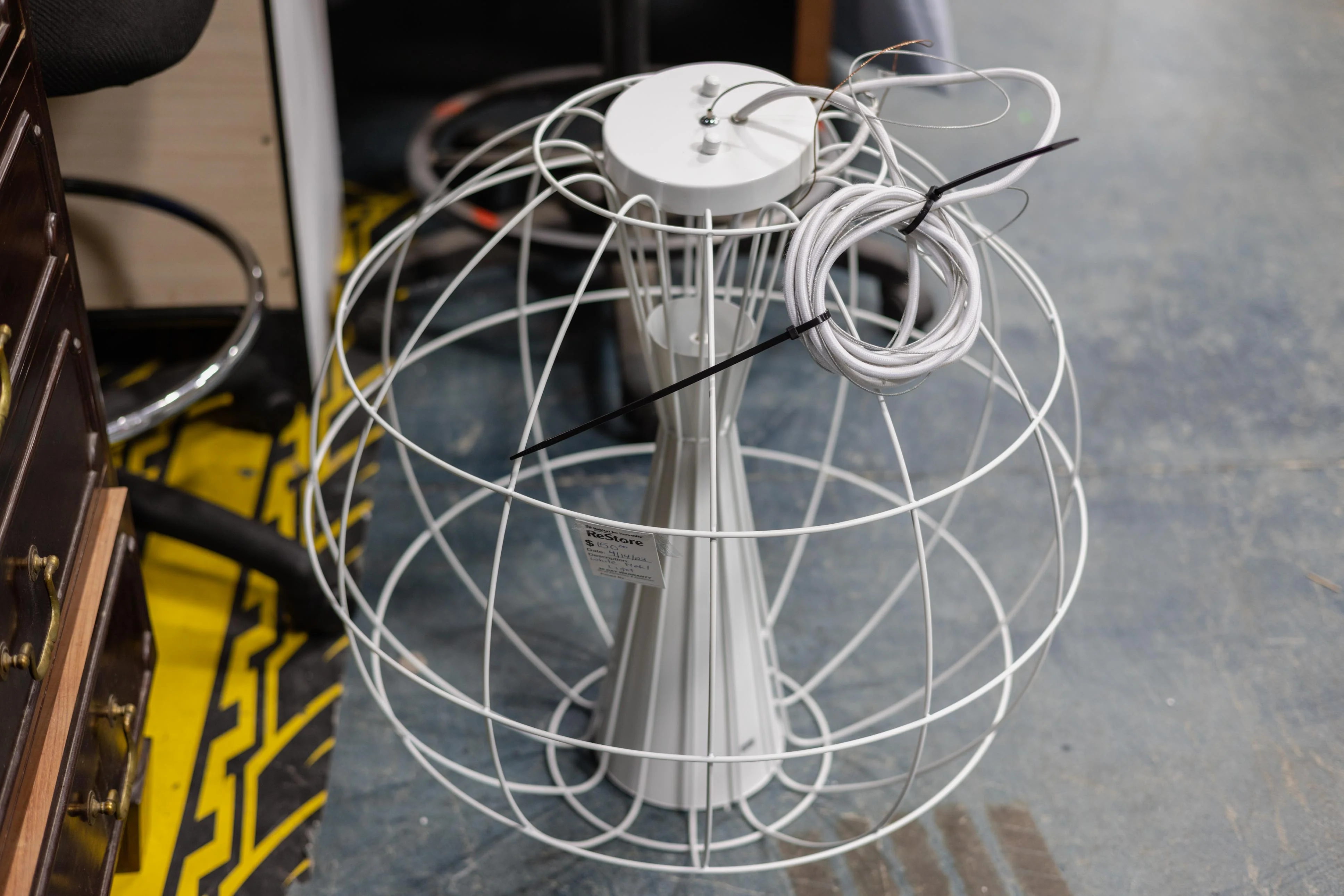 White Globe Light - Image 4