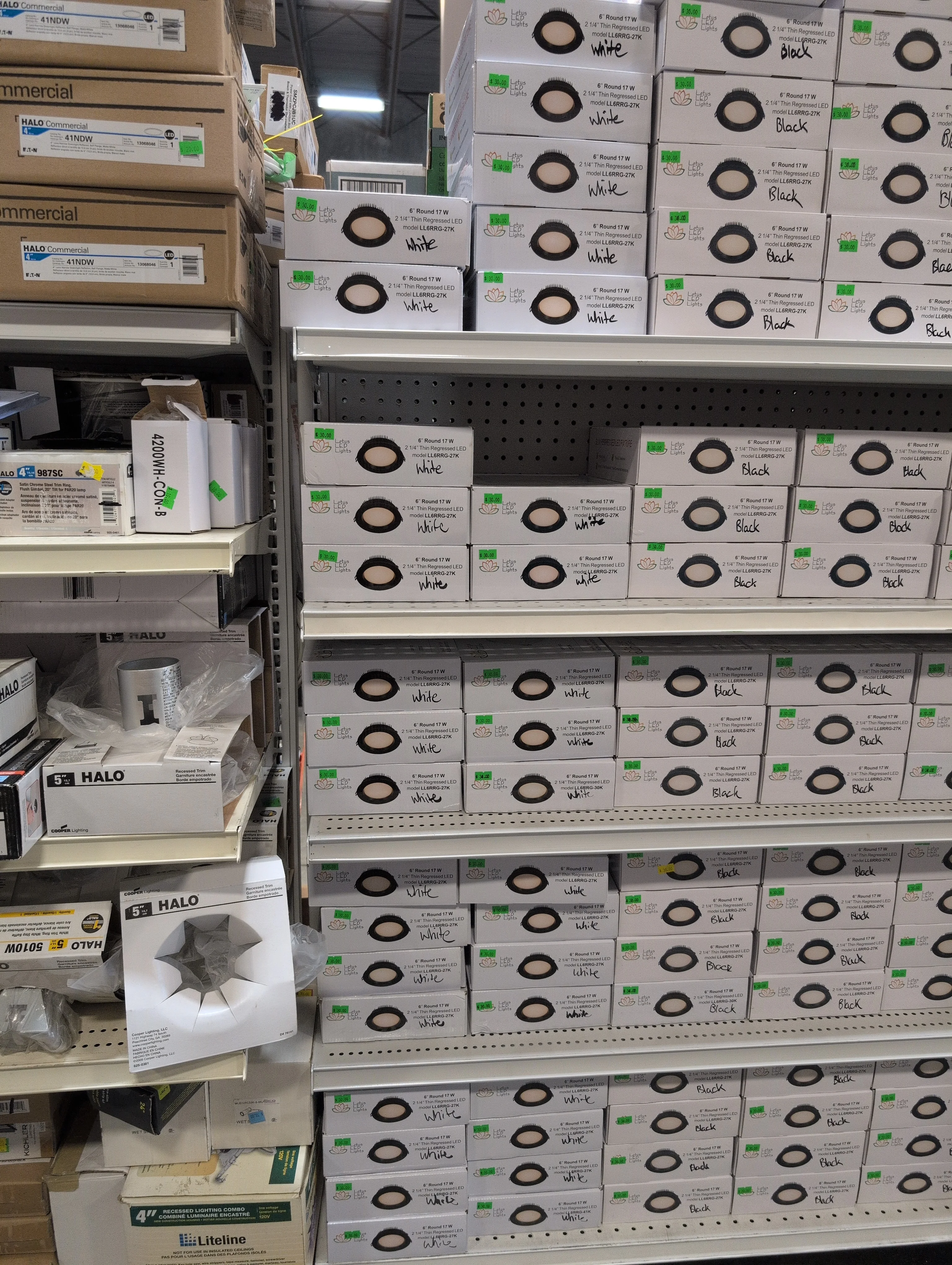 Lotus LED Lights 6" 2 1/4" Regressed Light White (new) - Image 3