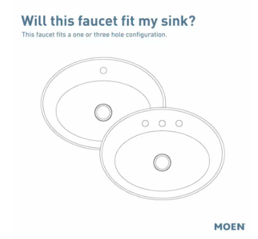 Moen Gold Bathroom Faucet - Image 4