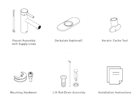 Moen Gold Bathroom Faucet - Image 5