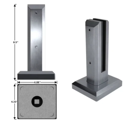 Peak Glass Railing Support - Image 3