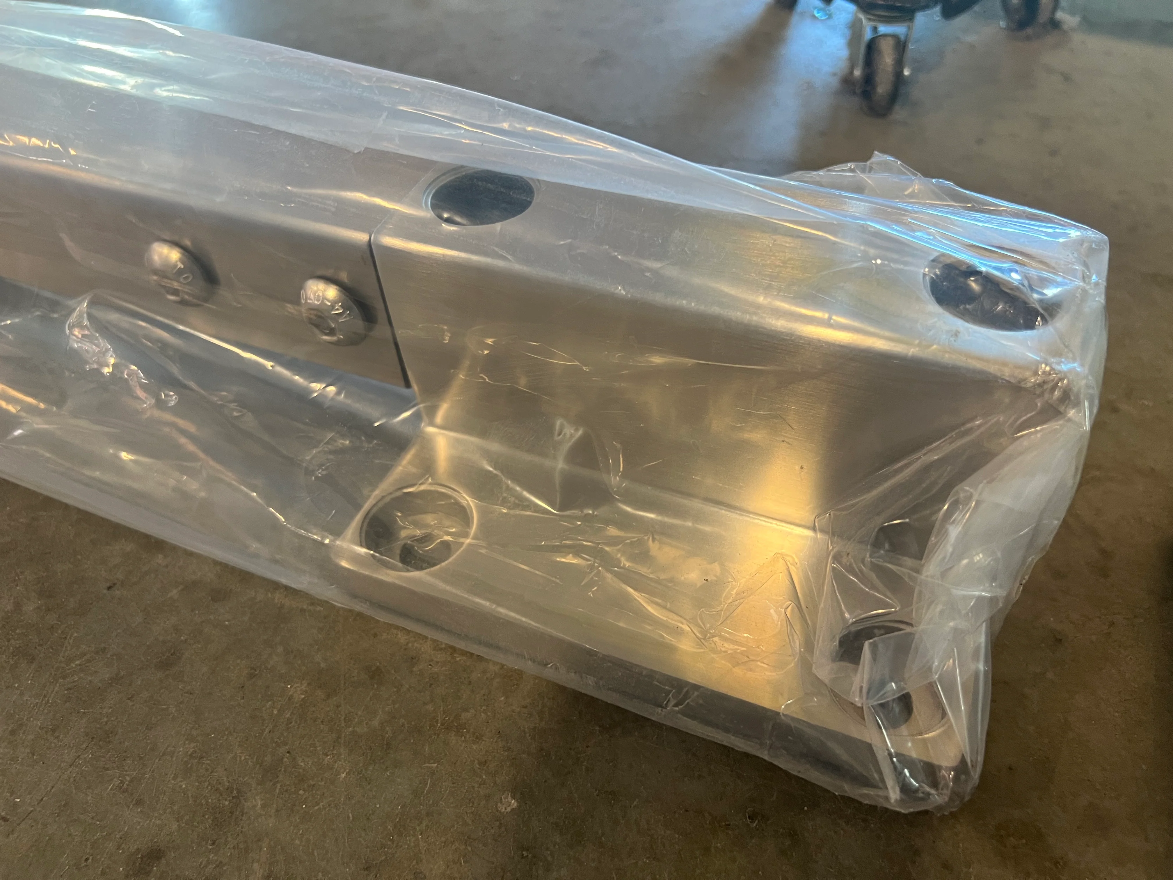 Peak MountainView 42-inch H Glass Deck Railing Fascia Post in Brushed Stainless Steel (new) - Image 4