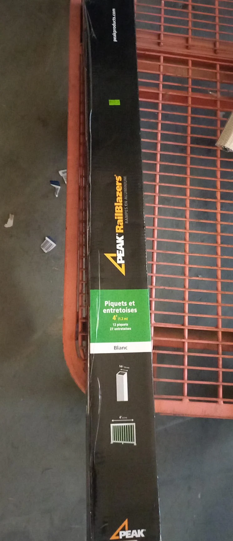 Peak RailBlazers Aluminum Deck Railing - Pickets and Spacers - 4 ft. White (New) - Image 3