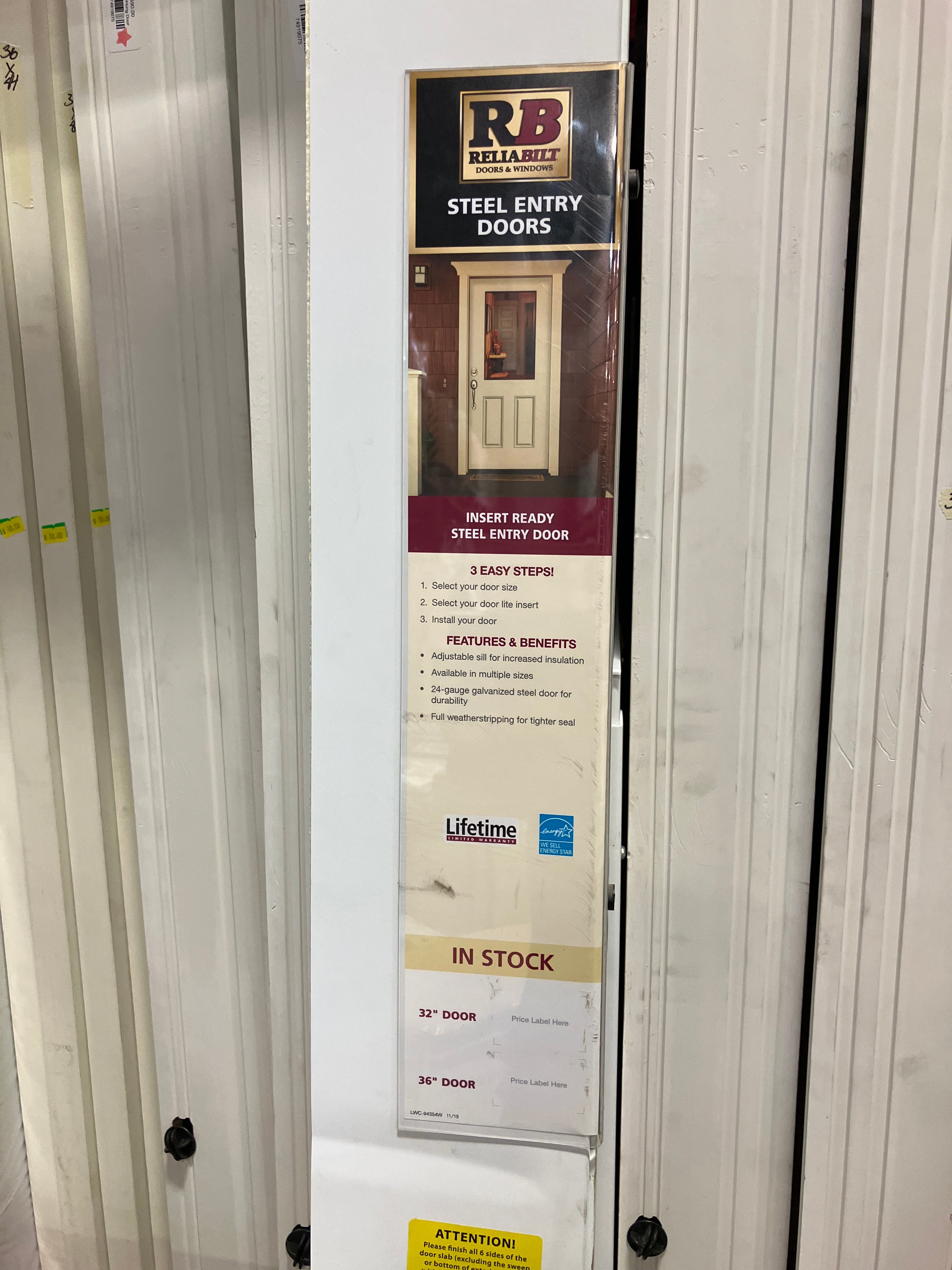 Reliability Steel Entry Door 36in. x 80in. (Used) - Image 3