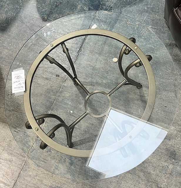 Round Glass Coffee Table - Image 3