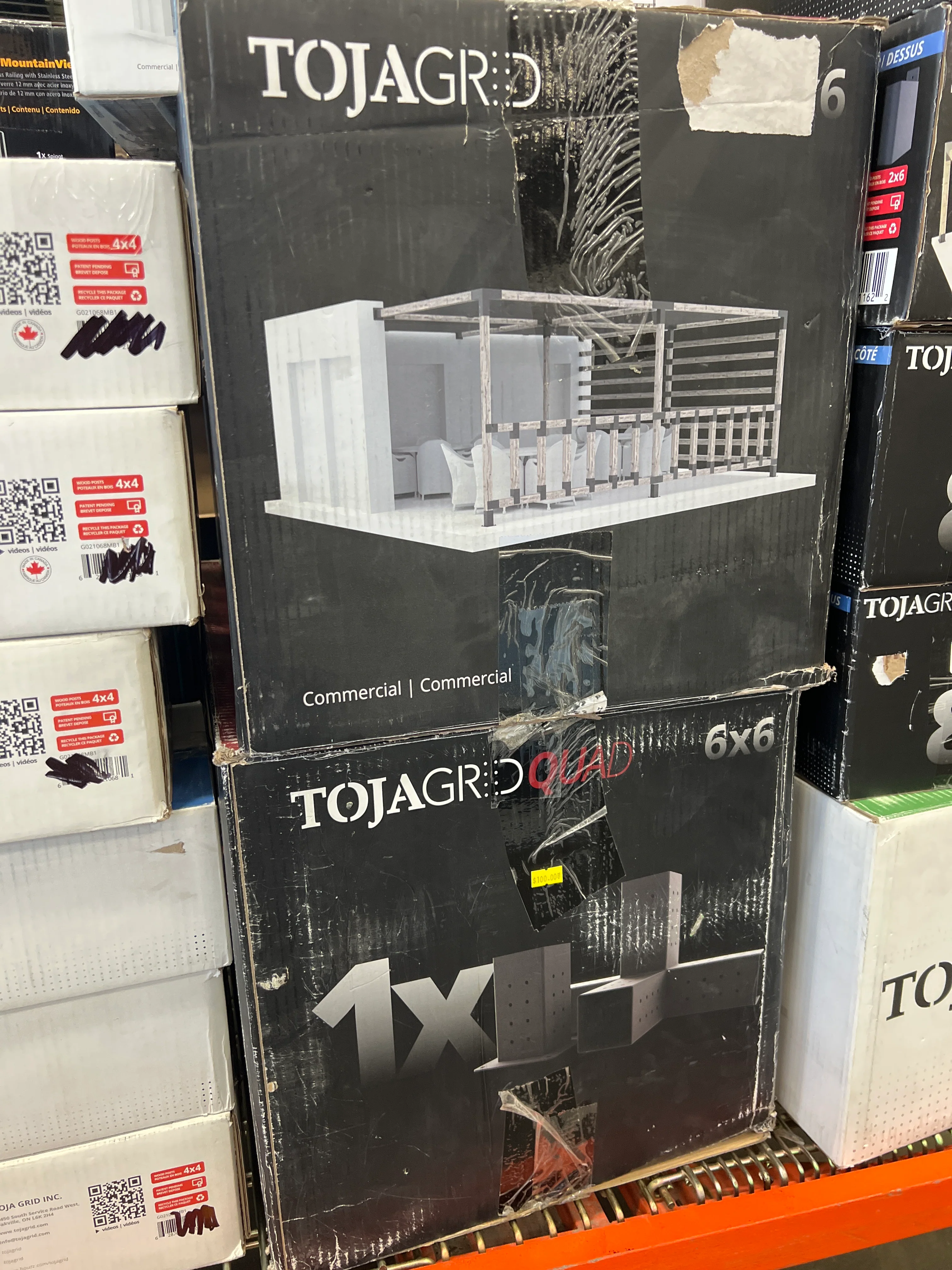 TOJA GRID QUAD 6x6 Connector for Pergola (new) - Image 3